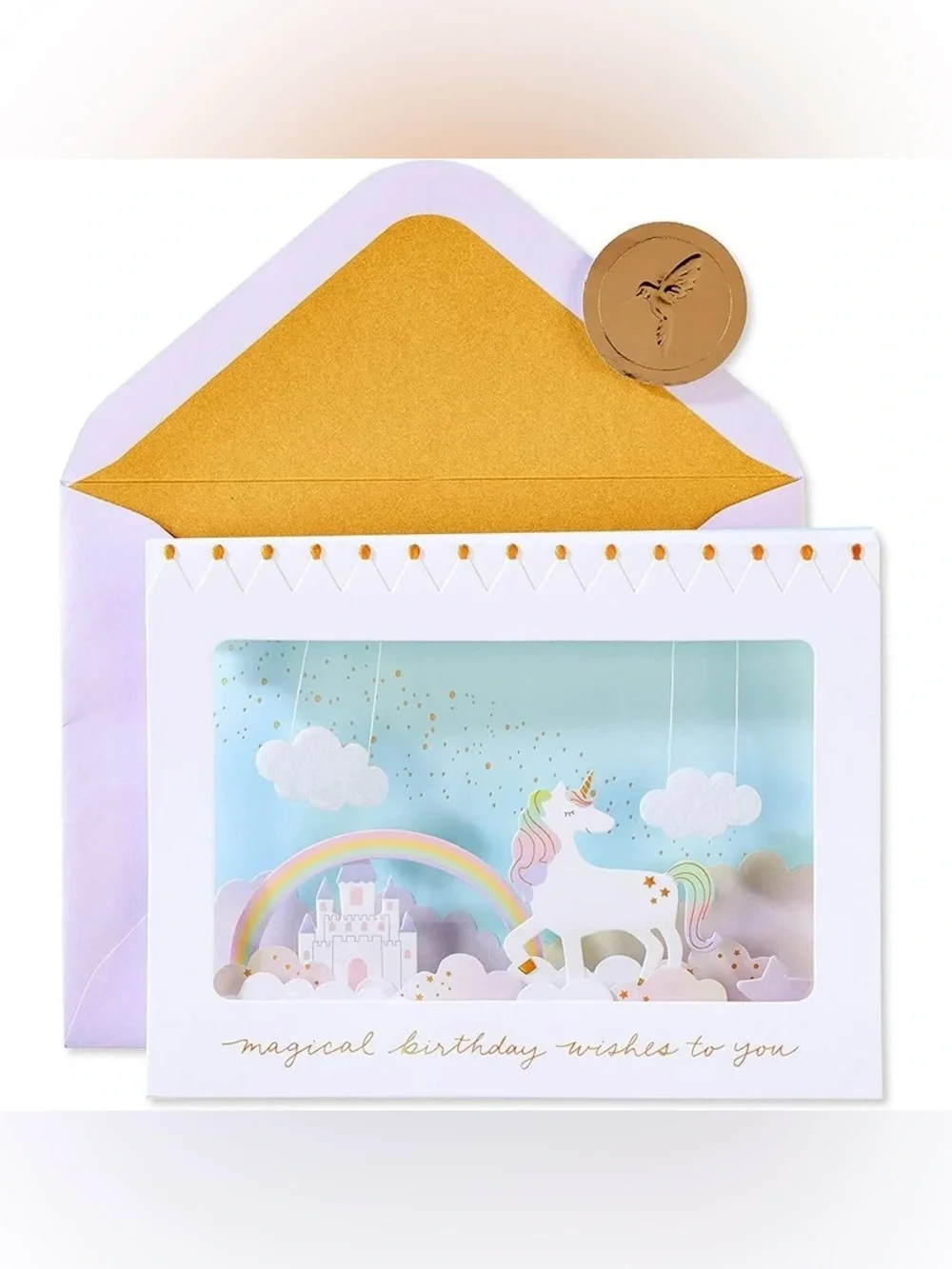 🆕Papyrus 3D Magical Unicorn Birthday Greeting Card
